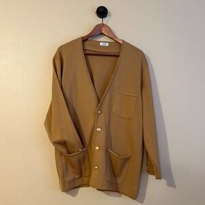 Corpcore Tan Wool Mens Maus & Hoffman Glenn Cardigan Blazer